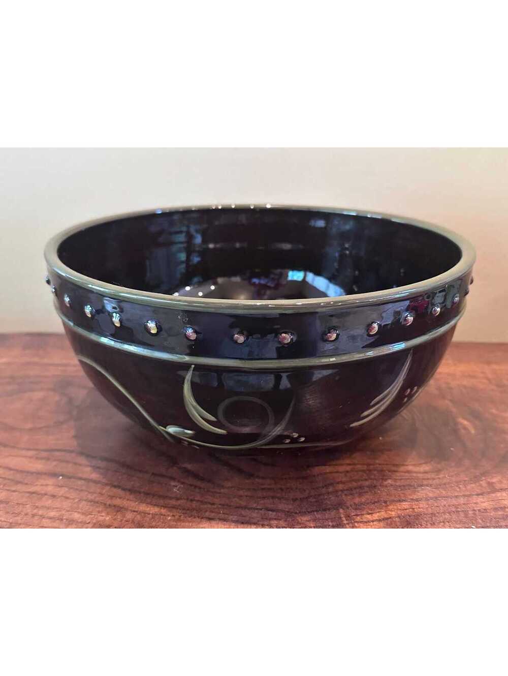 Demdaco "Chocolate Berries" 10" Serving Bowl Designed by Deb Hrabik
